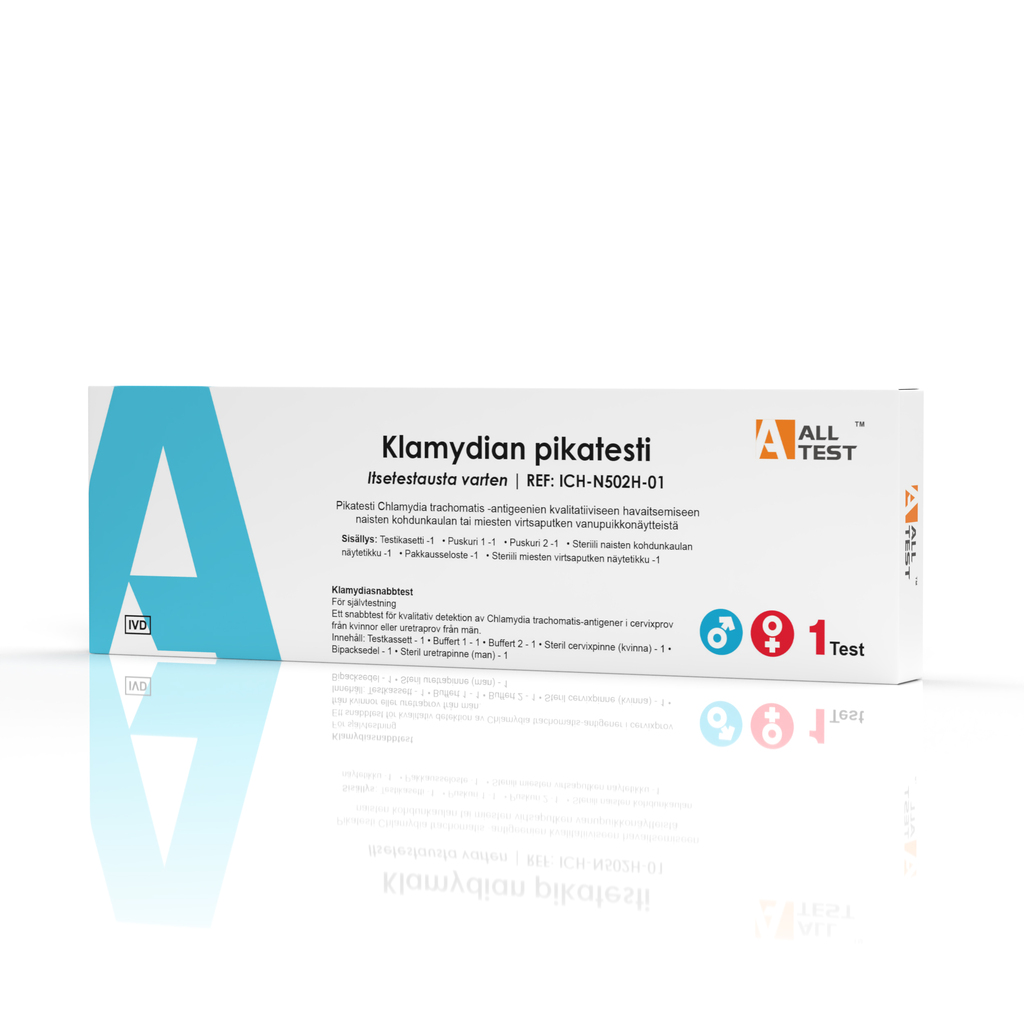 ALLTEST klamydiakotitestin pakkaus